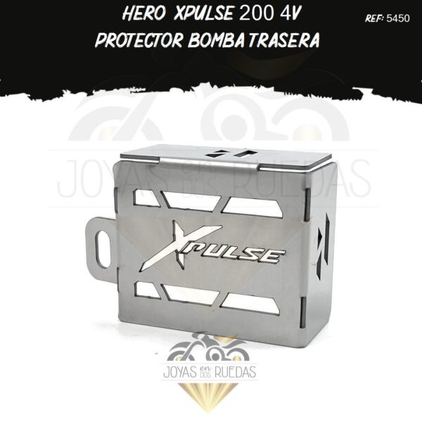 Hero Xpulse 200 4V lujos protector bomba trasera