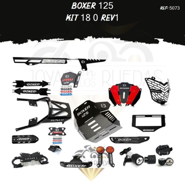 Boxer 125 kit parrilla Spools Sliders eje pechera quilla