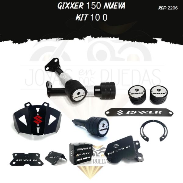 Gixxer 150 nueva kit mordaza lujo tapa tanque acutrax T