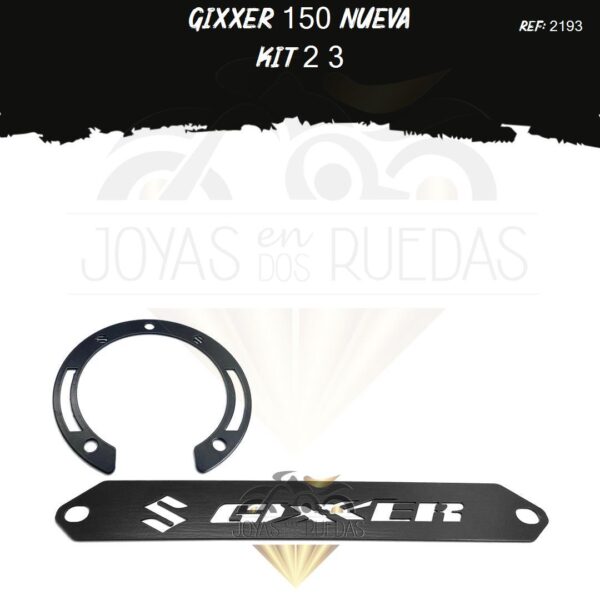 Gixxer 150 nueva kit lujo tapa tanque lamina lateral