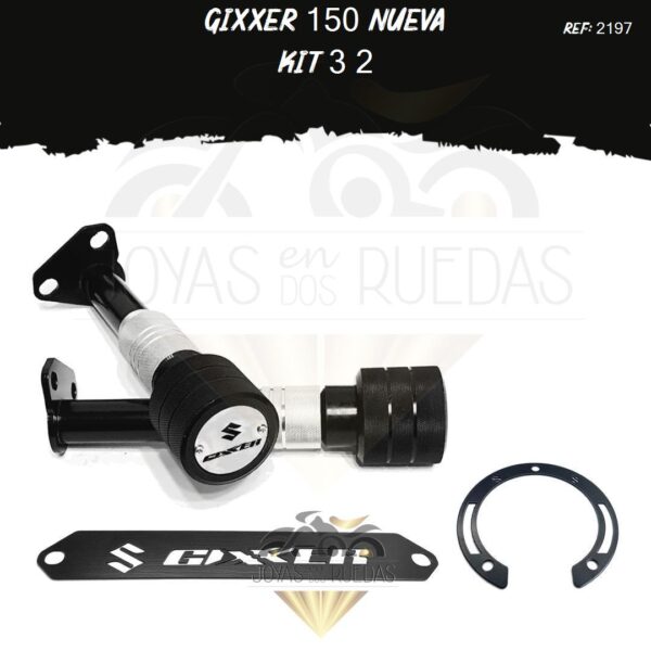 Gixxer 150 nueva kit lujo tapa tanque lamina lateral