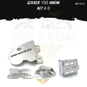 Gixxer 150 nueva kit protector bomba trasera porta placa