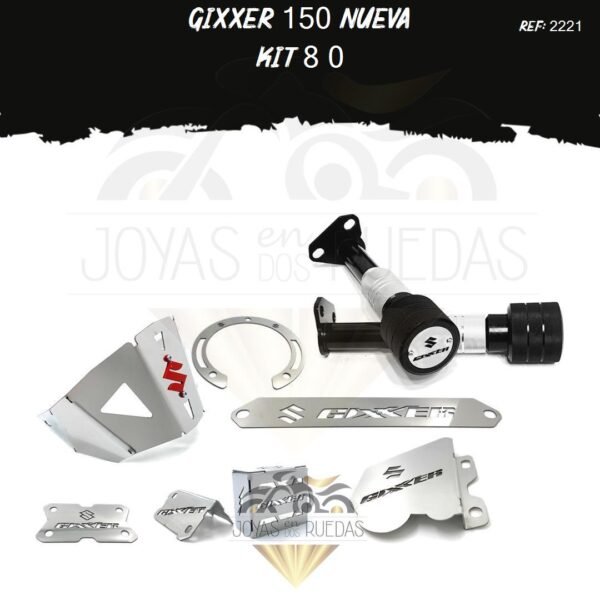 Gixxer 150 nueva kit lujo cupula g lujo tapa tanque
