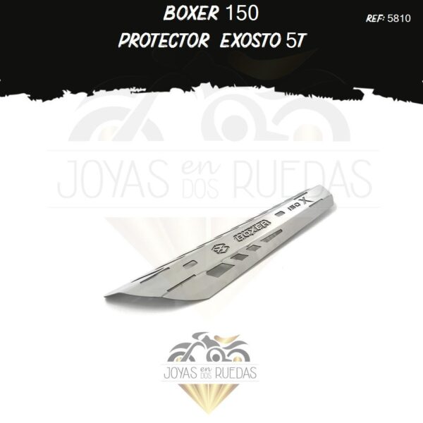 moto Boxer 150 protector exosto 5t
