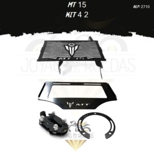 MT 15 kit porta placa lujo tapa tanque