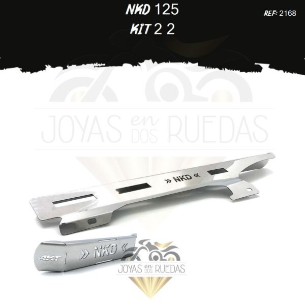 NKD 125 kit frontal guarda cadena