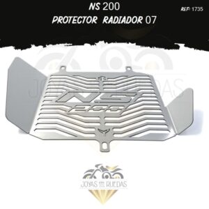 motos NS 200 protector radiador