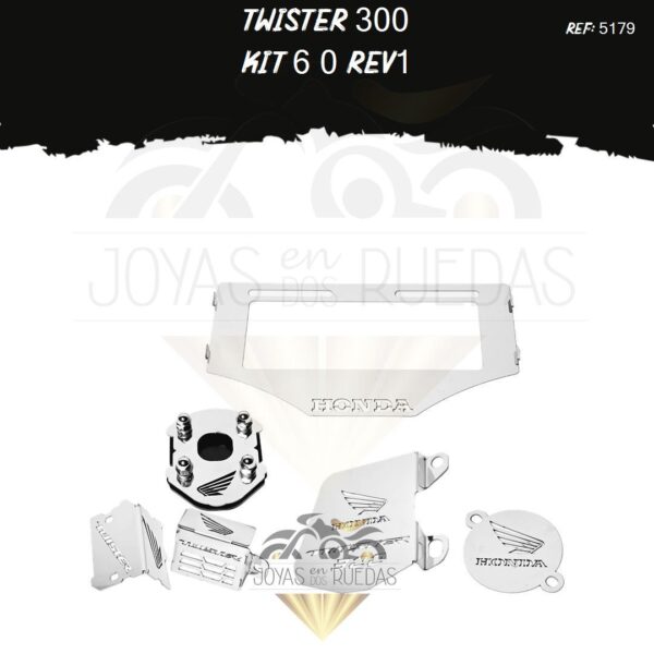 TWISTER 300 kit protector bomba trasera mordaza