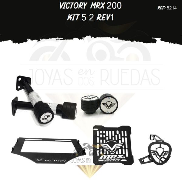 Victory MRX 200 kit sliders tapa salida exosto