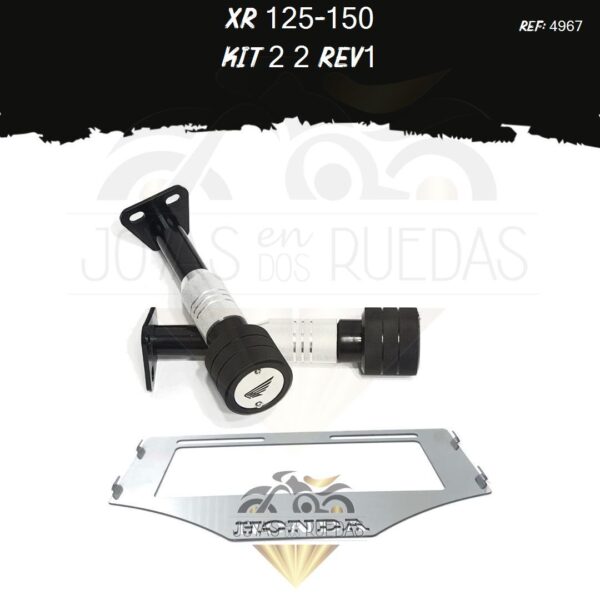 XR 125-150 kit porta placa sliders