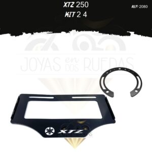 XTZ 250 kit lujo tapa tanque porta placa