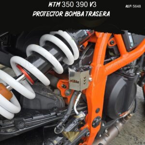lujo KTM 350 390 V3 protector bomba trasera