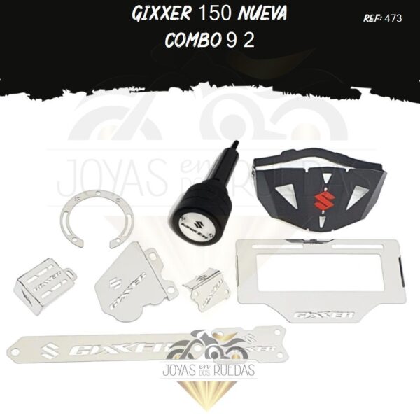 Gixxer 150 nueva kit lujo cupula g lujo tapa tanque