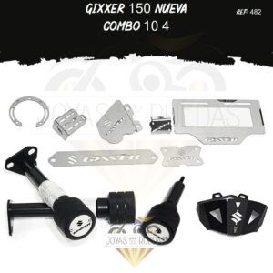 Gixxer 150 nueva kit lujo tapa tanque mordaza