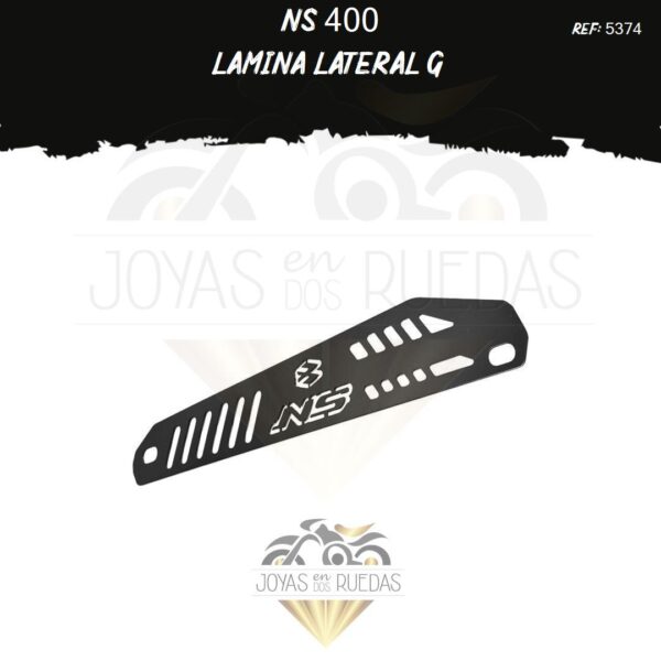 motos NS 400 lamina lateral g