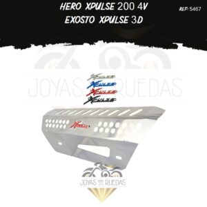 partes Hero Xpulse 200 4V exosto xpulse 3D