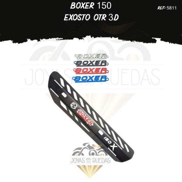 articulos Boxer 150 exosto otr 3D