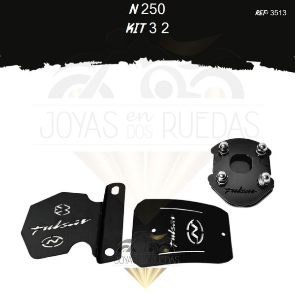 N 250 kit mordaza lujo pata gato lujo guardabarro