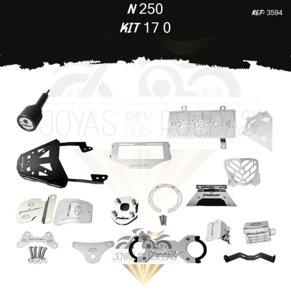 N 250 kit lujo guardabarro protector bomba delantera