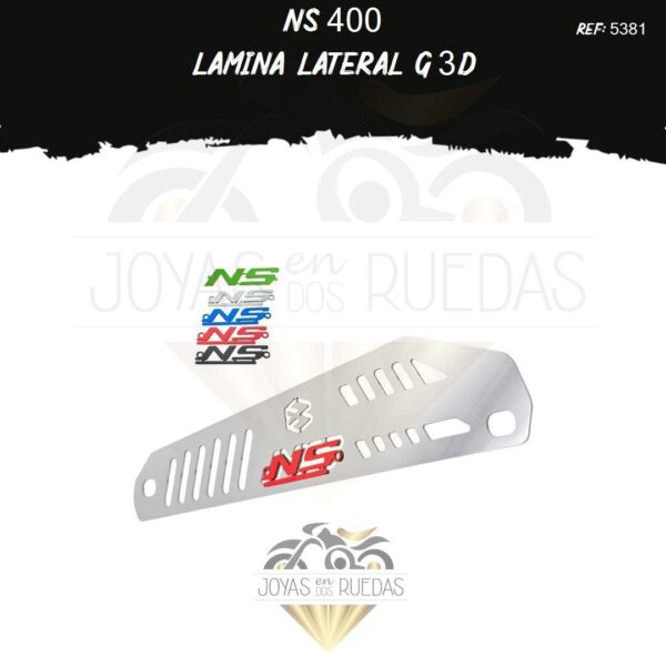 moto NS 400 lamina lateral g 3D