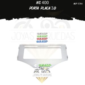 piezas NS 400 portaplaca 3D