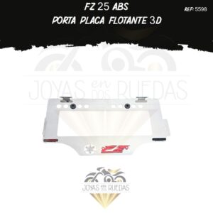 parte FZ 25 ABS portaplaca flotante 3D