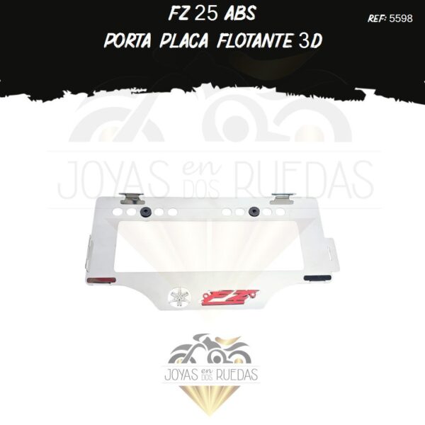 parte FZ 25 ABS portaplaca flotante 3D