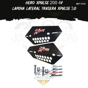 Hero Xpulse 200 4V lujos lamina lateral trasera xpulse 3D