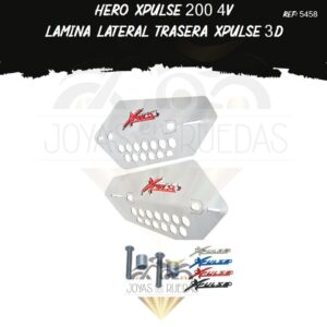 partes Hero Xpulse 200 4V lamina lateral trasera xpulse 3D