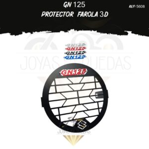 partes GN 125 protector farola 3D