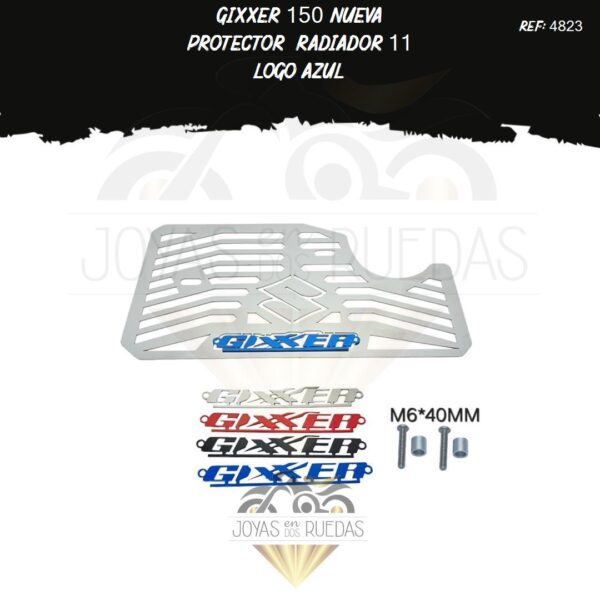 partes Gixxer 150 nueva protector radiador